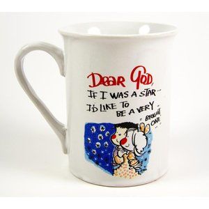 Mulberry Home Dear God Kids Coffee Mug "If I Was A Star..." 9 oz 002